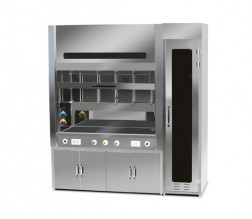 SUS Fume Hood+시약장 일체형 E03